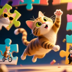 Funny Cats Puzzle Thumbnail