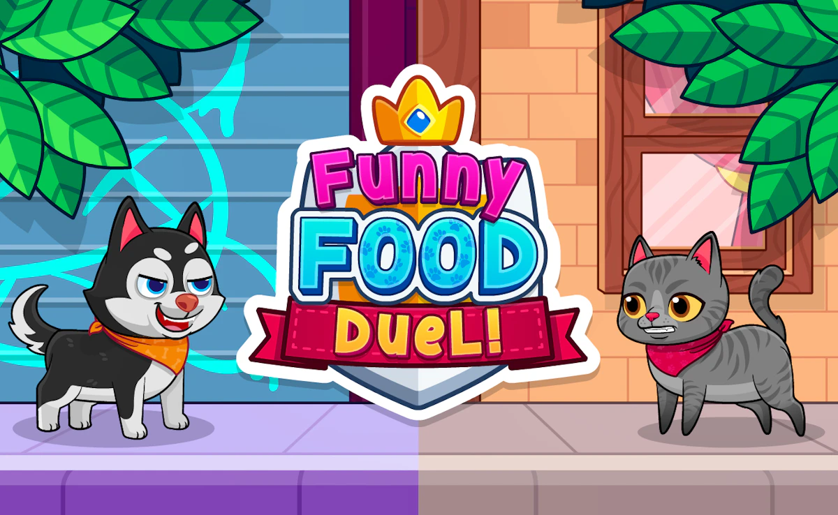 Play Funny Food Duel — free online Kids game
