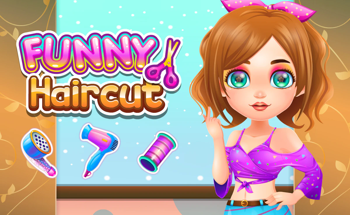 Play Funny Haircut — free online Kids game