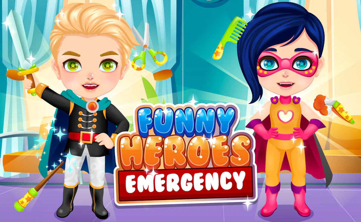 Play Funny Heroes Emergency — free online Kids game