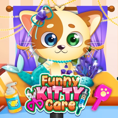 Funny Kitty Care By Gamepix