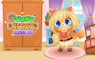 Juega gratis a Funny Kitty Dressup