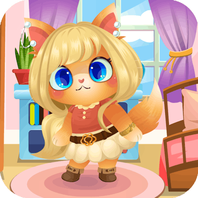 Funny Kitty Dressup By Gamepix