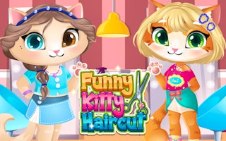 Funny Kitty Haircut game cover