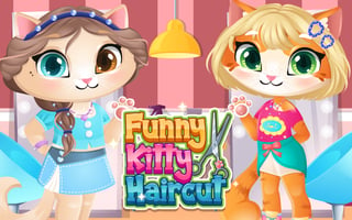 Funny Kitty Haircut game cover