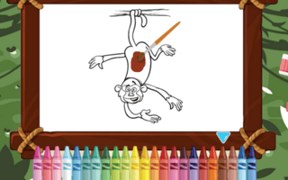 Funny Monkeys Coloring