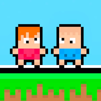 Funny Noob - 2 Player By Gamepix