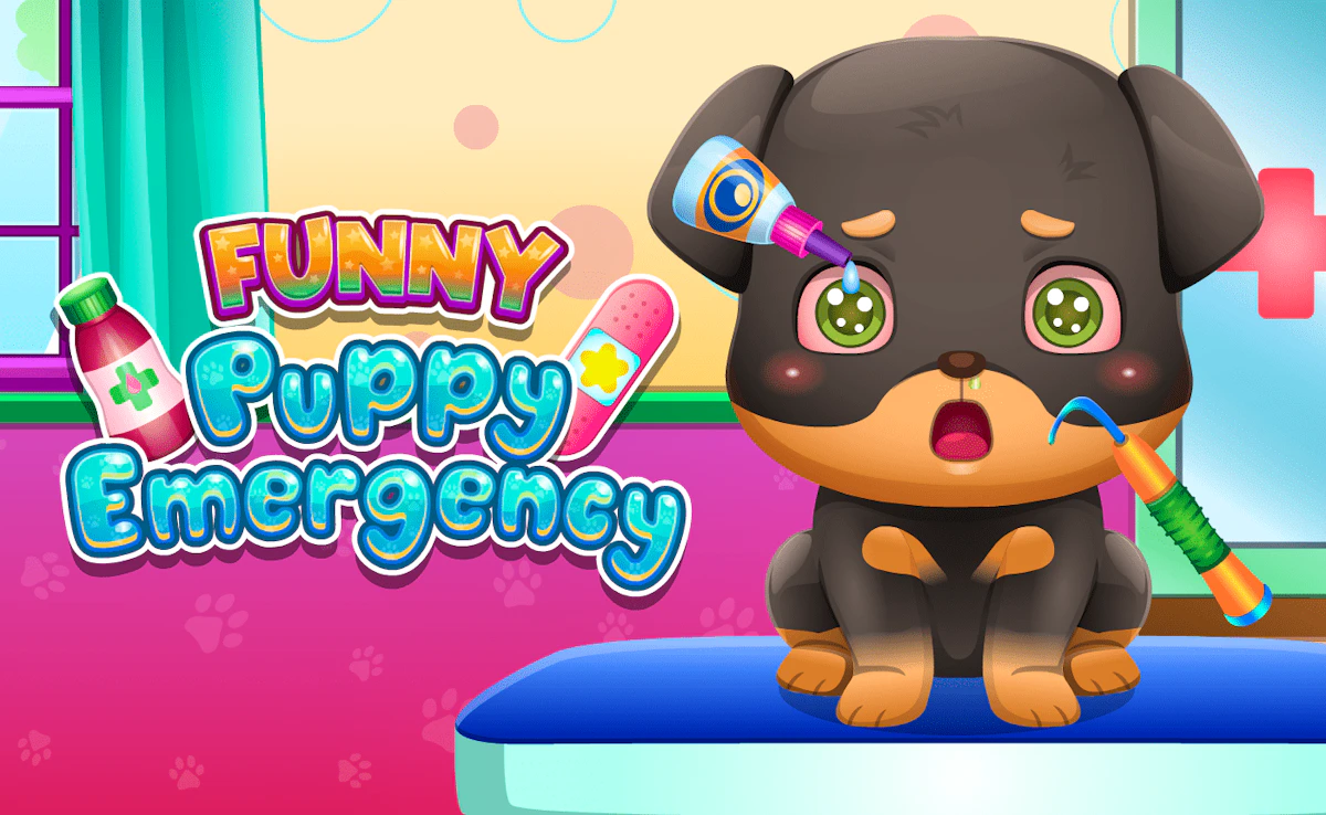Play Funny Puppy Emergency — free online Kids game