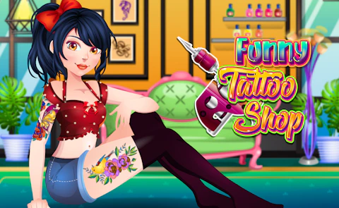 Funny Tattoo Shop game artwork