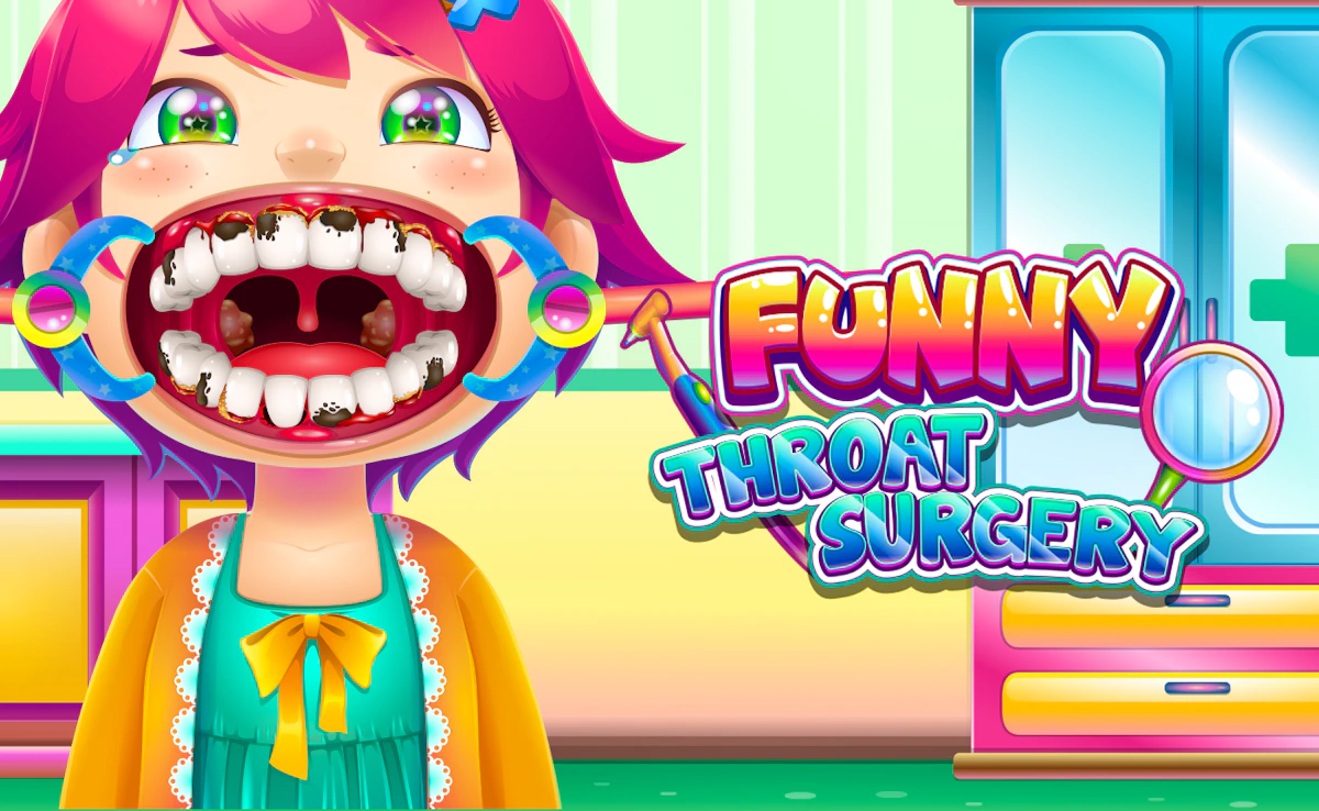 Play Funny Throat Surgery — free online Kids game