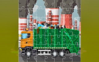 Garbage Trucks Jigsaw game cover