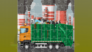 Garbage Trucks Jigsaw game cover