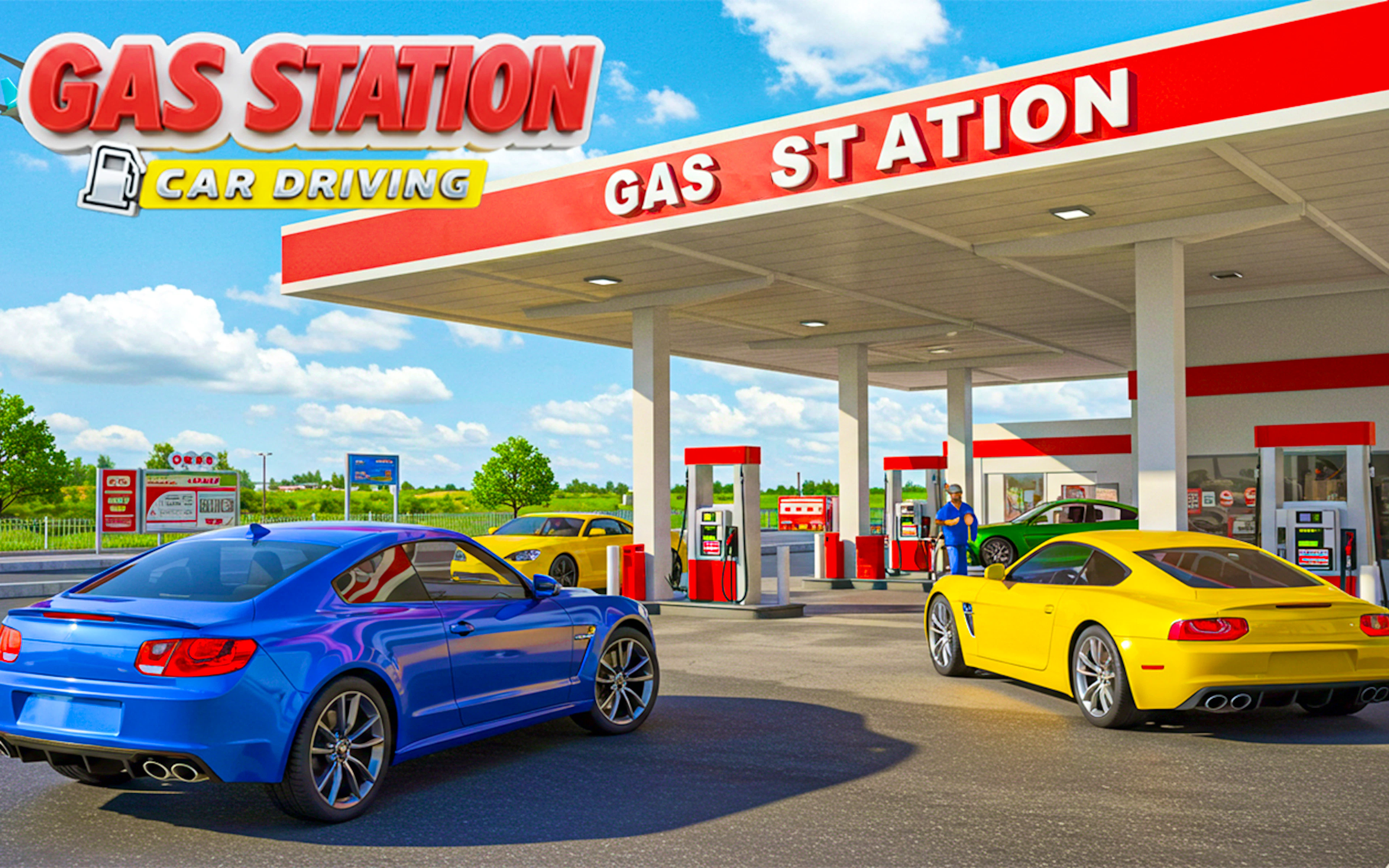 Gas Station Car Driving