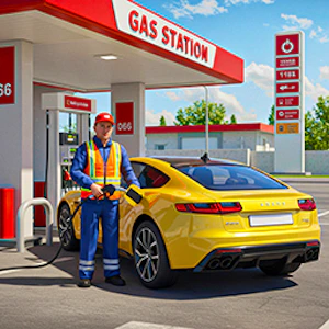 Gas Station Car Driving Thumbnail