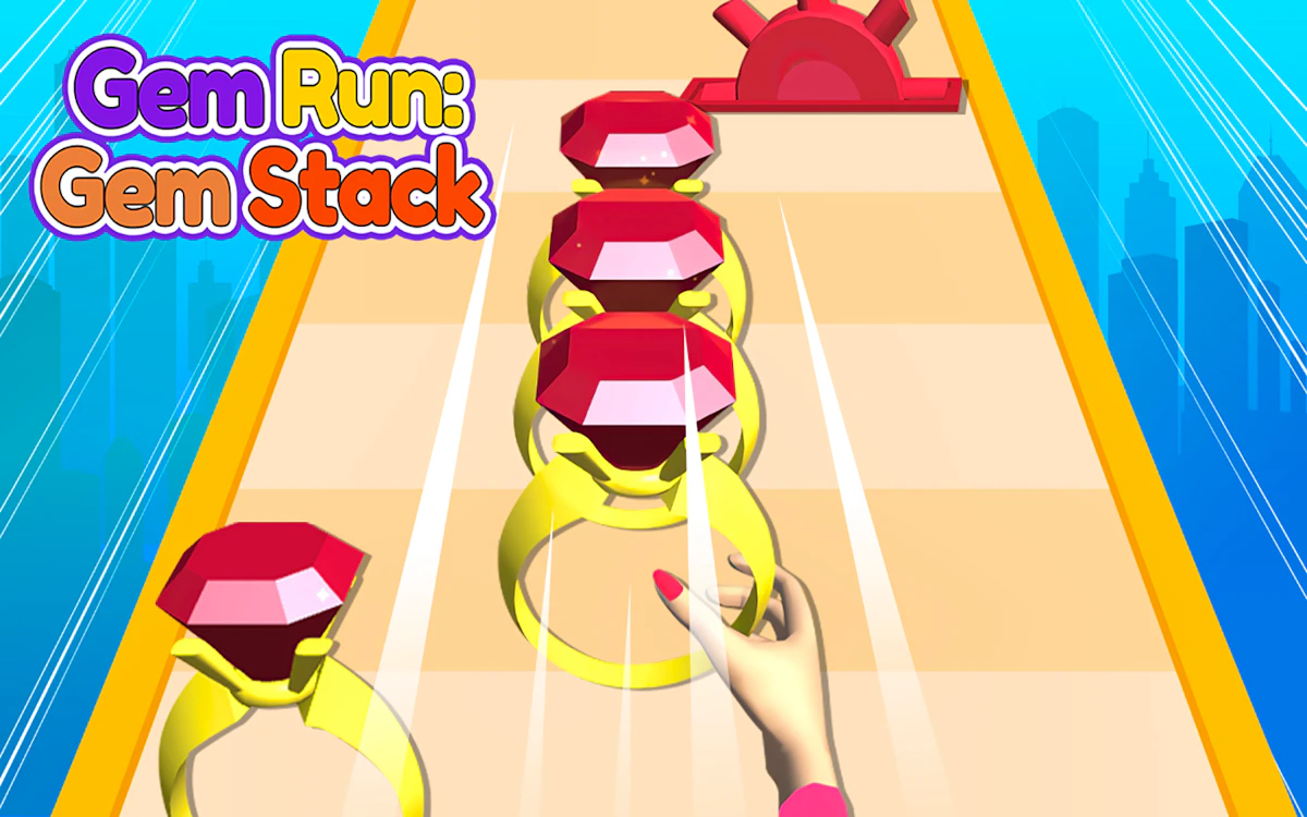 Play Gem Run Gem Stack — free online Casual game