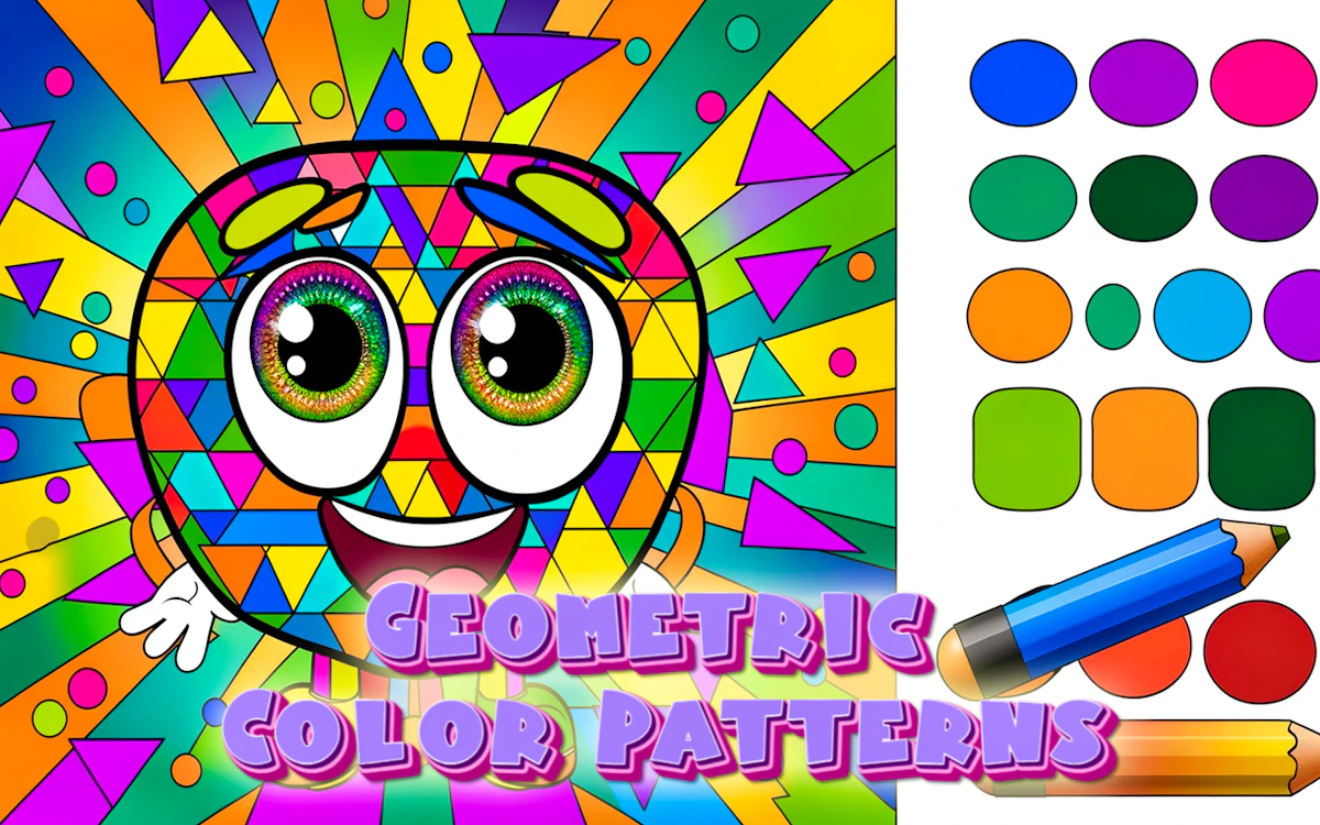 Play Geometric Color Patterns — free online Coloring game