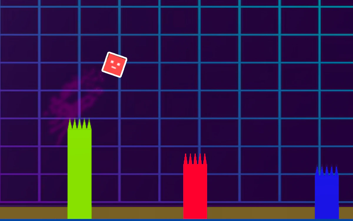 Play Geometry Dash Neon Rush — free online Arcade game