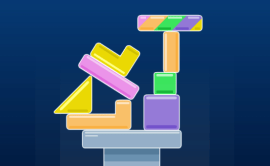 Play Geometry Tower: Stack to the top