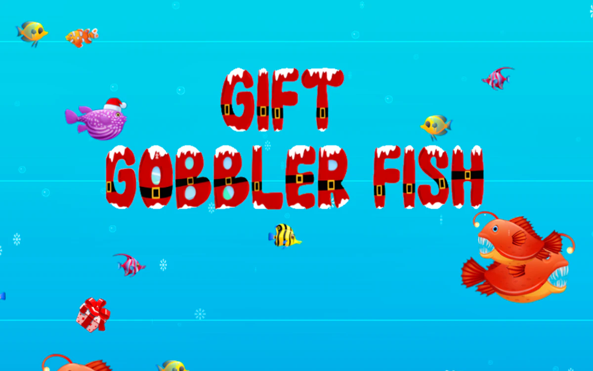 Play Gift Gobbler Fish — free online Christmas game