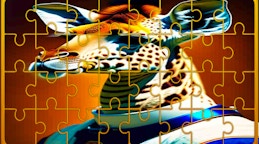 长颈鹿拼图挑战 (Giraffe Jigsaw Image Challenge)