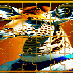 Juega gratis a Giraffe Jigsaw Image Challenge