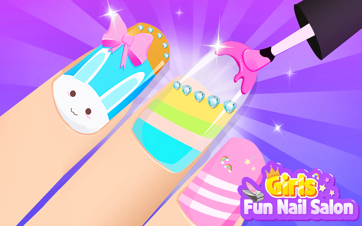 Play Girls Fun Nail Salon — free online Makeup game