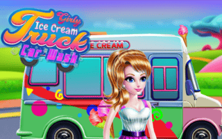 Girly Ice Cream Truck Car Wash game cover