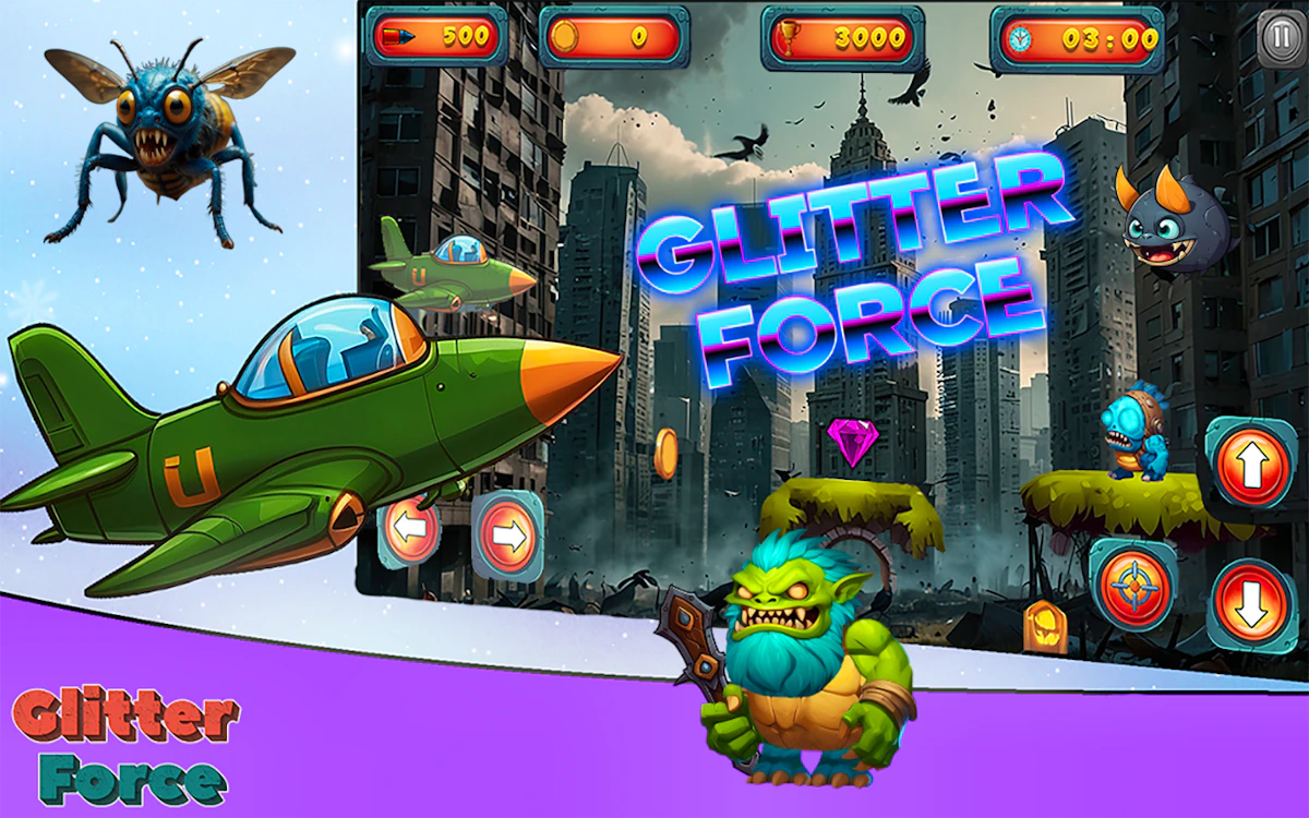 Play Glitter Force — free online Adventure game