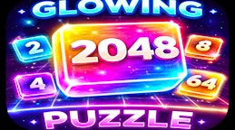 Glowing 2048 Puzzle