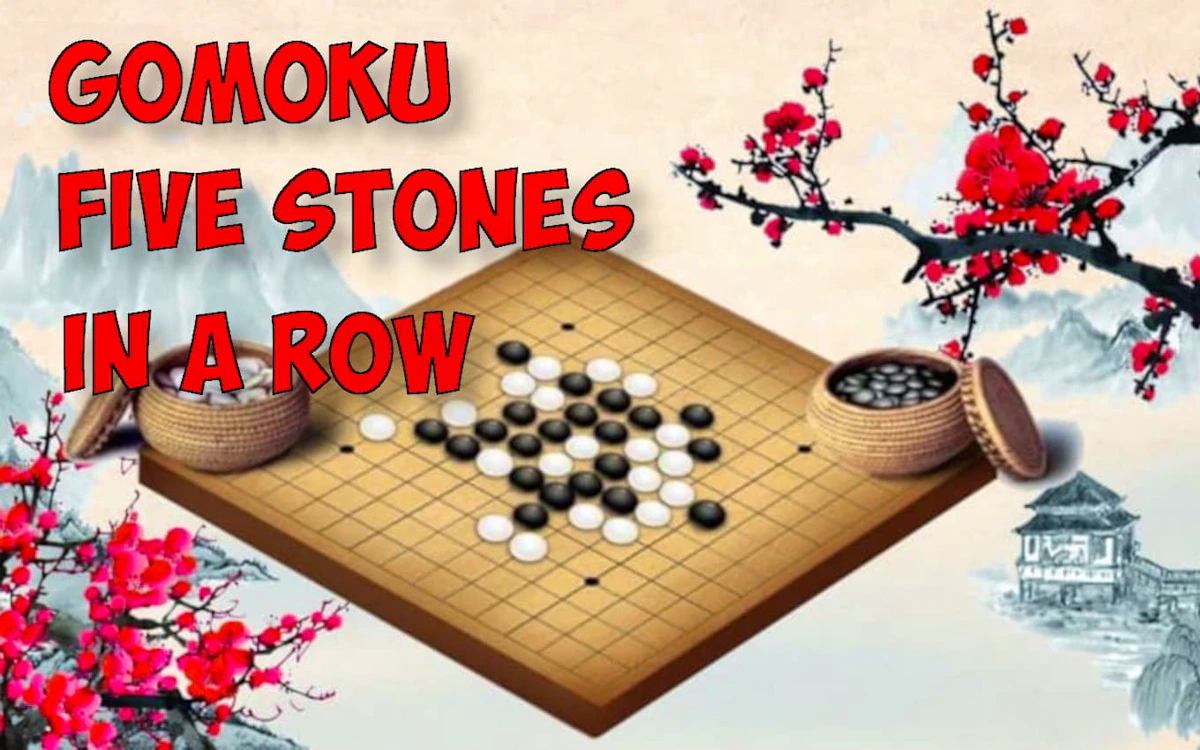 Play Gomoku Five Stones in a Row — free online Board game