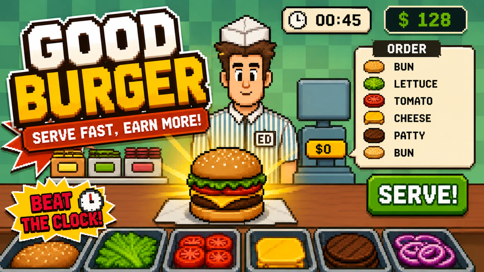 Good Burger — free online simulation game on Glaze Games