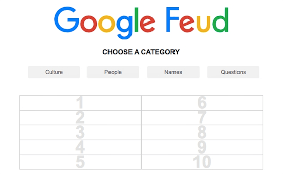 what does everyone think of these google feud answers?