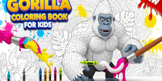 Gorilla Coloring Book for Kids thumbnail