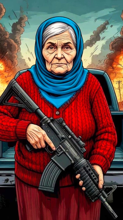 Grandma with Machine-Gun Apocalypsis