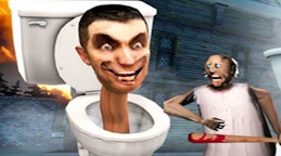 Granny Kill Skibidi Toilet Behind