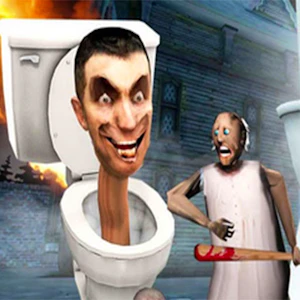 Granny Kill Skibidi Toilet Behind Thumbnail