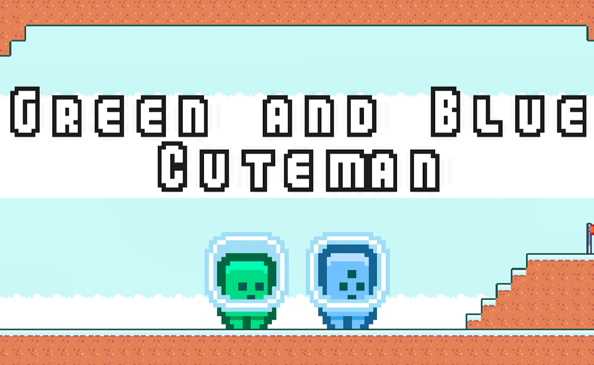 Play Green and Blue Cuteman — free online Monster game