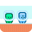 Green and Blue Cuteman banner