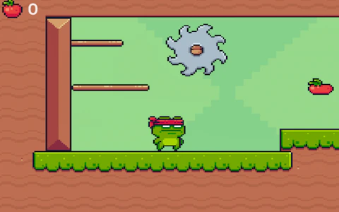 Green Ninja Collects Apples game thumbnail