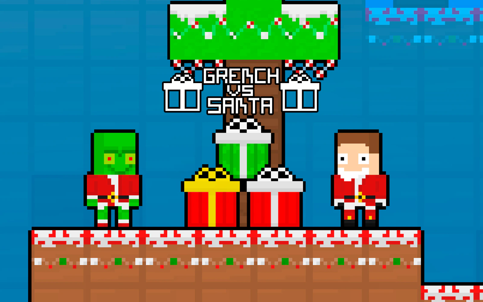 Grench vs Santa — free online two player game on Glaze Games
