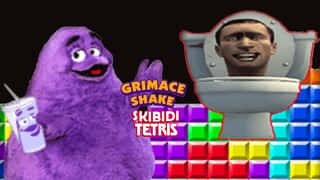 Grimace Shake & Skibidi Tetris game cover