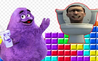 Juega gratis a Grimace Shake & Skibidi Tetris