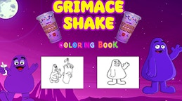 Grimace Shake Coloring