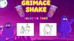 Image for Grimace Shake Coloring