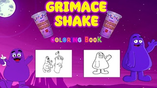 Grimace Shake Coloring