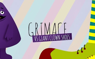 Grimace Vs Giant Clown Shoes