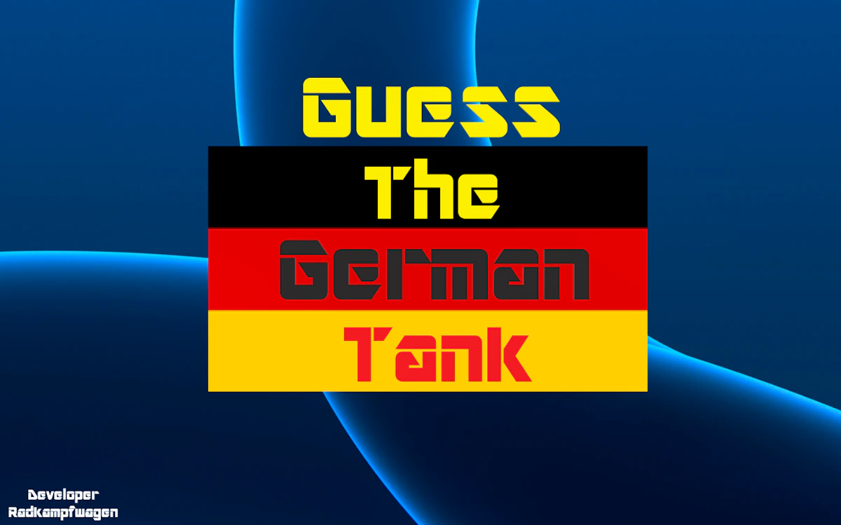 Play Guess the German Tank — free online Trivia game