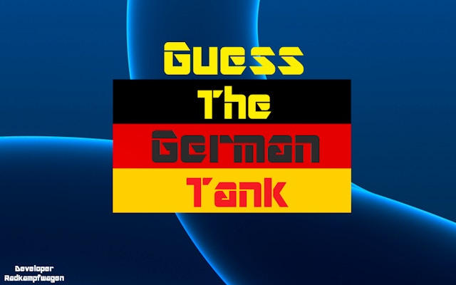 Guess The German Tank