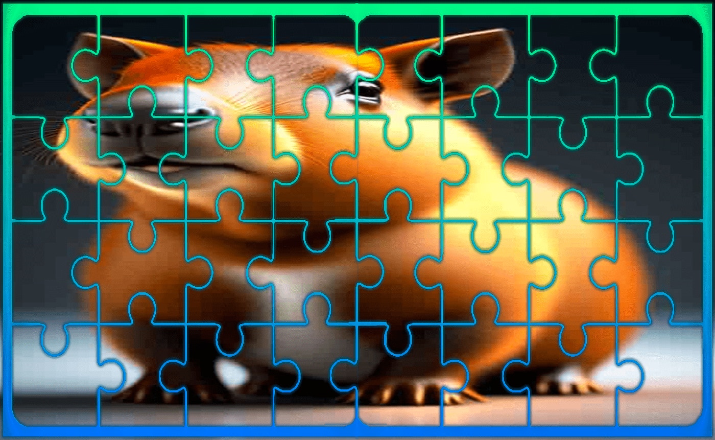 Guinea Pig Jigsaw Block Puzzle