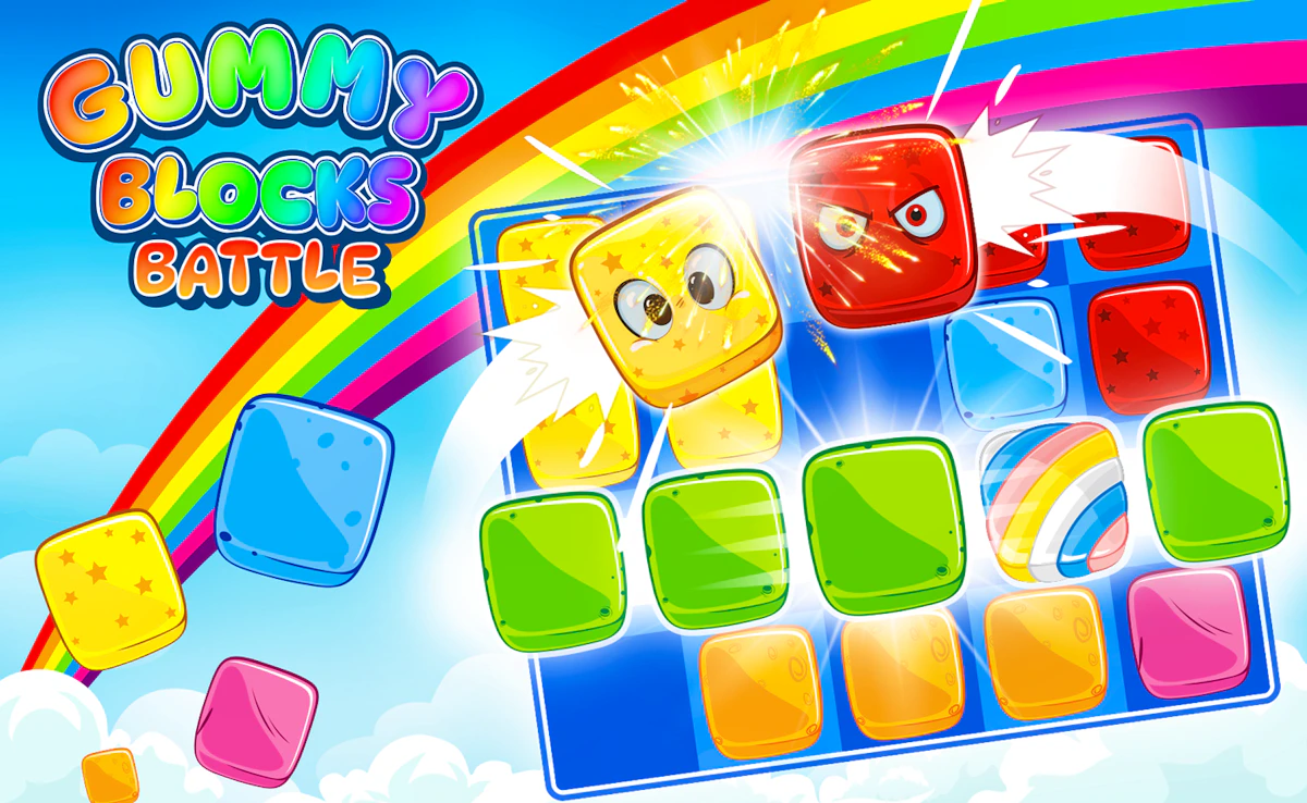 Play Gummy Blocks Battle — free online Kids game